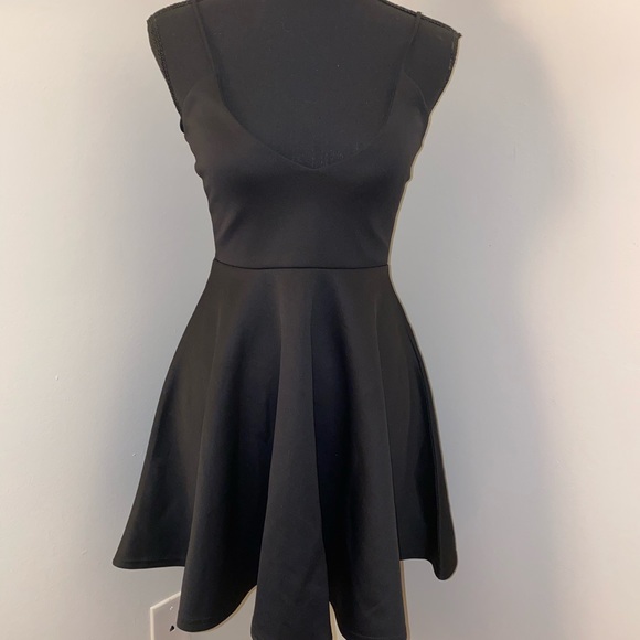 missguided black skater dress